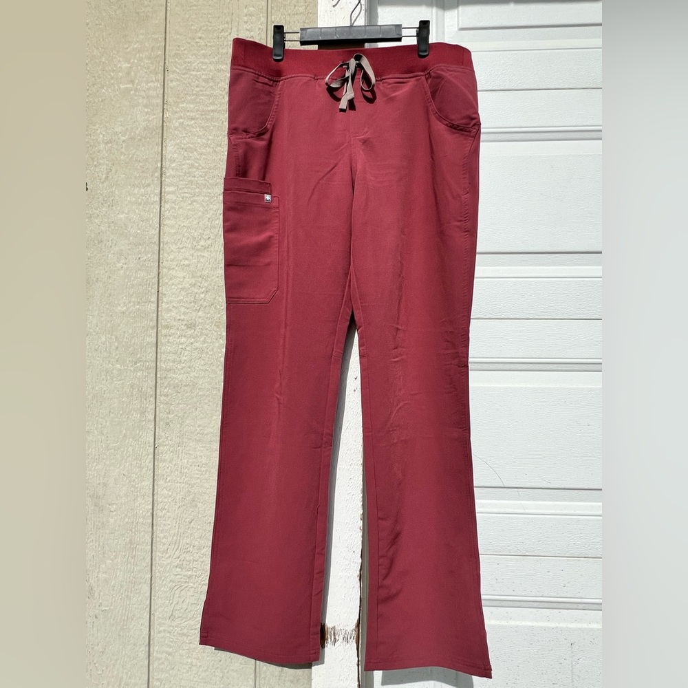FIGS Dark Cherry Tall Kade Bottoms